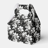 白黒エレガントマグノリア花タイル フェイバーボックス (裏面サイド)