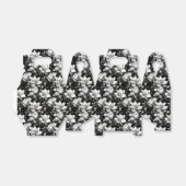 白黒エレガントマグノリア花タイル フェイバーボックス (折り畳みなし)