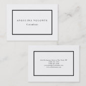 白黒エレガントミニマリスト平野モダン 名刺 (正面/裏面)