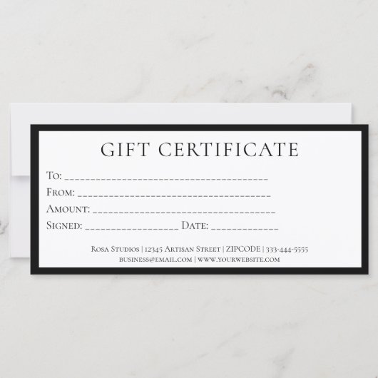 白黒エレガントミニマル企業名 (裏面)