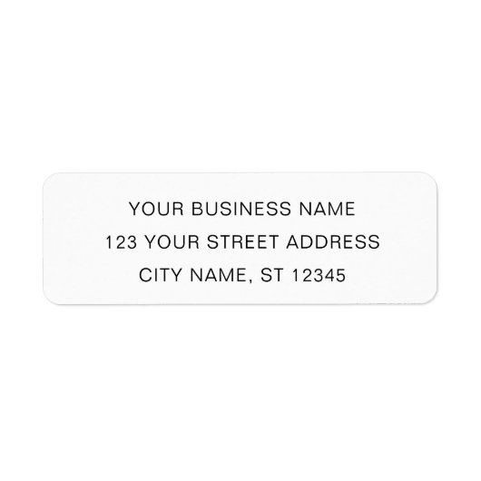 白黒エレガントミニマル ラベル (正面)