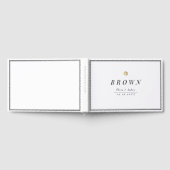 白黒エレガントミニマ結婚リスト ゲストブック (全面)