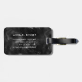 白黒エレガントモノグラム ラゲッジタグ (裏面横)