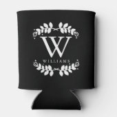 白黒エレガントモノグラモダンム 缶クーラー (裏面)