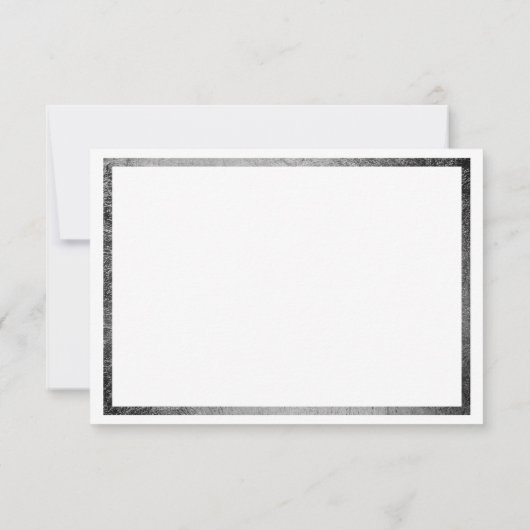 白黒エレガントロマンチックフローラ日付の保存 セーブザデート (裏面)