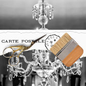 白黒エレガントヴィンテージシャンデリアのデコページ 薄葉紙