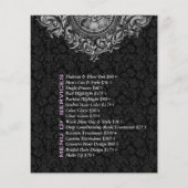 白黒エレガントヴィンテージフローラオーナメント チラシ (裏面)