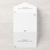 白黒エレガント写真QRコードAll-in-one オールインワン招待状 (外側)