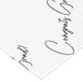 白黒エレガント卒業モダン会 テーブルクロス (アングル)