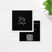 白黒エレガント名刺 (デスク)