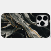 白黒エレガント大理石 Case-Mate iPhoneケース (裏面 (横))