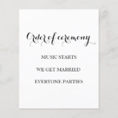 白黒エレガント式のおもしろい結婚式 (正面)