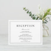 白黒エレガント式レセプション エンクロージャーカード (スタンド正面)
