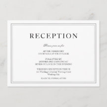 白黒エレガント式レセプション