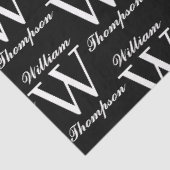 白黒エレガント文字書道モノグラム 薄葉紙 (詳細)