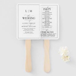 白黒エレガント書道モノグラムプログラム ハンドファン