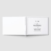 白黒エレガント書道モノグラム ゲストブック (全面)