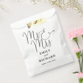 白黒エレガント氏モダンと白結婚夫人 フェイバーバッグ (封をした状態)