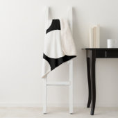 白黒エレガント水玉模様毛布 シェルパブランケット (インサイチュ)