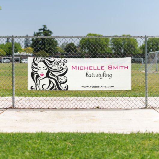 白黒エレガント波状ヘアスタイルのヘアエクステンション 横断幕 (インサイチュ)