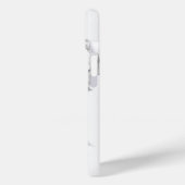 白黒エレガント牡丹フローラ水彩画 Case-Mate iPhoneケース (裏面 / 左)