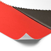 白黒エレガント犬のポートレート ポスター (角)