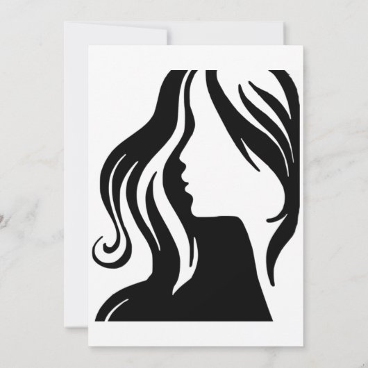 白黒エレガント美しいサロングランドオープン 招待状 (裏面)