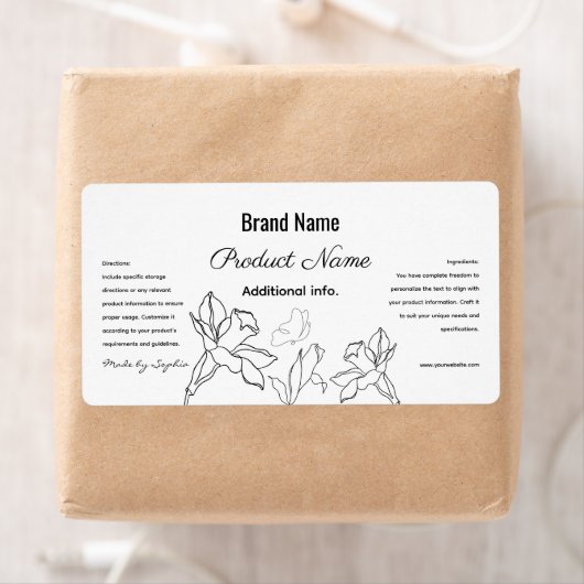 白黒エレガント製品ラミニマルベル ラベル (インサイチュ)