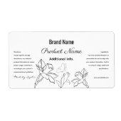 白黒エレガント製品ラミニマルベル ラベル (正面)