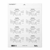 白黒エレガント製品ラミニマルベル ラベル (フルシート)