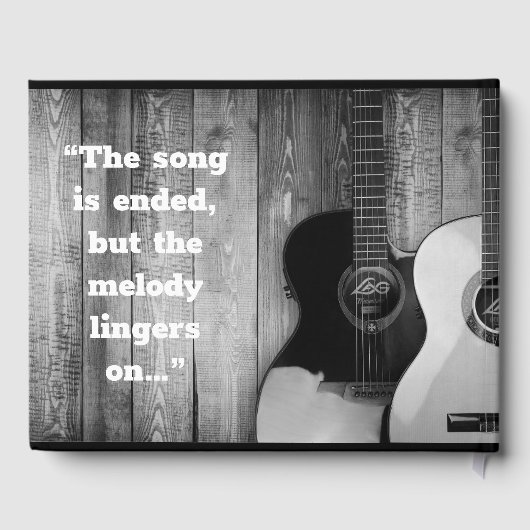 白黒エレキギター記念館 ゲストブック (裏面)