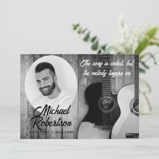 白黒エレキギター記念館 招待状 (スタンド正面)