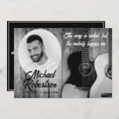 白黒エレキギター記念館 招待状 (正面/裏面)