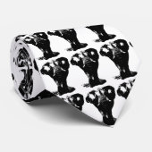 白黒エレファントアーポップ・アートのト ネクタイ (ロール)