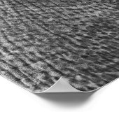 白黒エレファントポートレート ポスター (角)