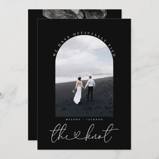 白黒エロペメント写真のお知らせ 招待状 (正面/裏面)