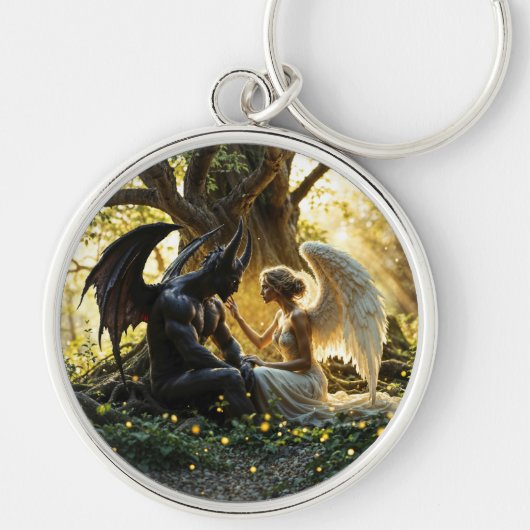 白黒エンジェル魔神秘の森 キーホルダー (正面)