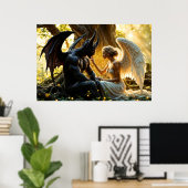 白黒エンジェル魔神秘の森 ポスター (ホームオフィス)