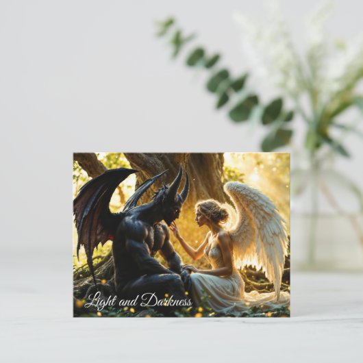 白黒エンジェル魔神秘の森 ポストカード (スタンド正面)