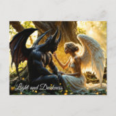 白黒エンジェル魔神秘の森 ポストカード (正面)