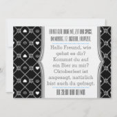 白黒エーデルウェイズオクトーバーフェスト招待状 招待状 (裏面)