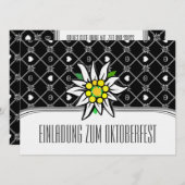 白黒エーデルウェイズオクトーバーフェスト招待状 招待状 (正面/裏面)