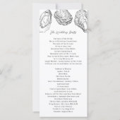 白黒オイスター結婚式 プログラム (裏面)