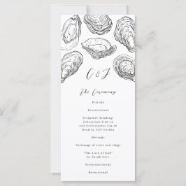 白黒オイスター結婚式 プログラム