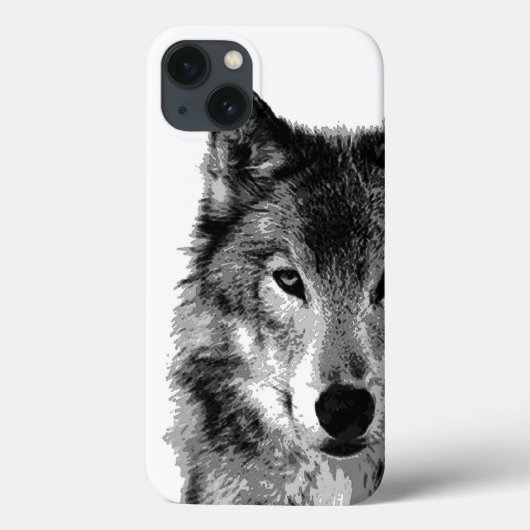 白黒オオカミの目の堅いXtremeのiPhone6ケース Case-Mate iPhoneケース (裏面)