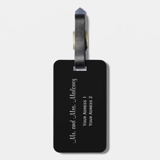 白黒オオカミの部族 ラゲッジタグ (裏面縦)