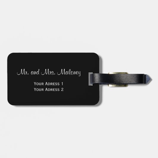 白黒オオカミの部族 ラゲッジタグ (裏面横)