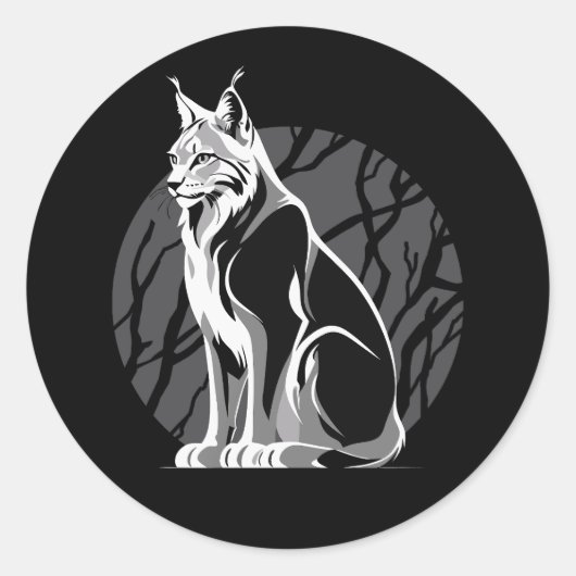 白黒オオヤナギ ラウンドシール (正面)