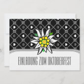 白黒オクトーバーフェスト招待状 招待状 (正面)