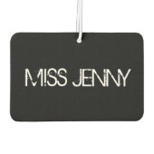 白黒オックスフォードタップシューダンス先生ギフト カーエアーフレッシュナー (裏面)